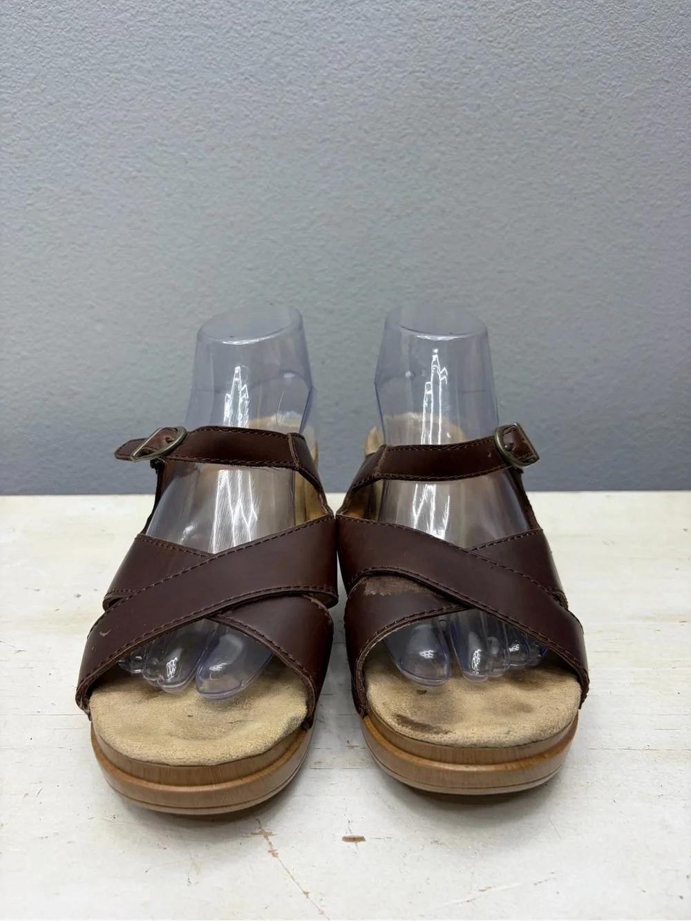 Dansko Brown Leather Sela Sandals Size 40